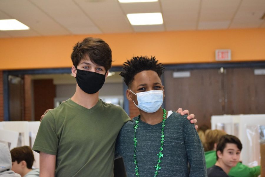 Students celebrate St. Patricks Day with Green