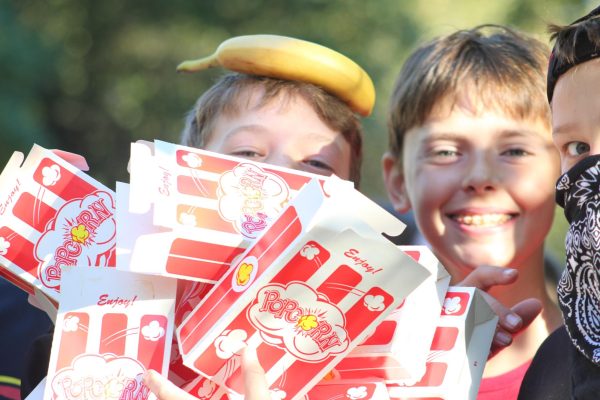 Safe Routes offers programming for students in a walk to town event